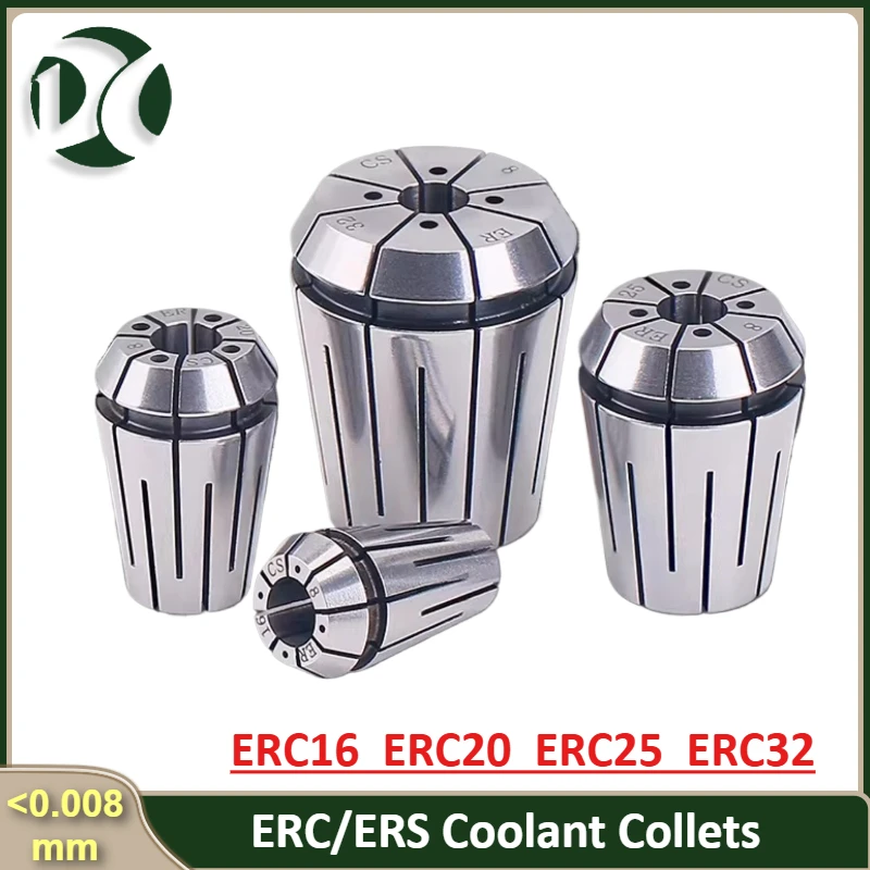 ERS Coolant Collets ERC16 ERC20 ERC25 ERC32 with Drainage Function  & Outlet Port Machine Tool Accessories for Milling Cutters