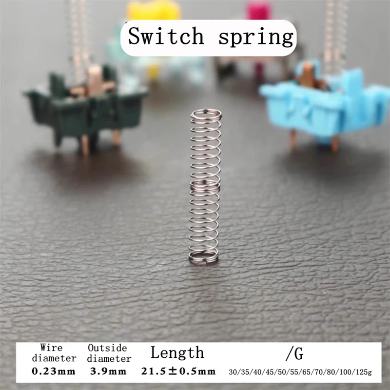 

Mechanical Keyboard Switch Spring Double Section 22mm±0.5mm Spring for Gateron Kailh Panda Etc Switch