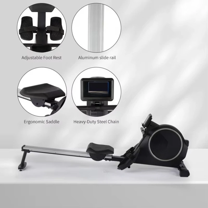 Hot Selling Magnetic Resistance 4KG Flywheel Rowing Machine Comfortable Body Building Saddle Home Commercial Use Factory