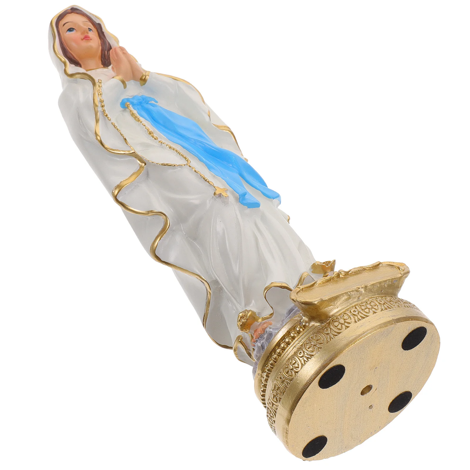 

Virgin Mary Statue Resin Decorative Ornament Religious Decor Desktop Catholic Church Adornment Church Decoration