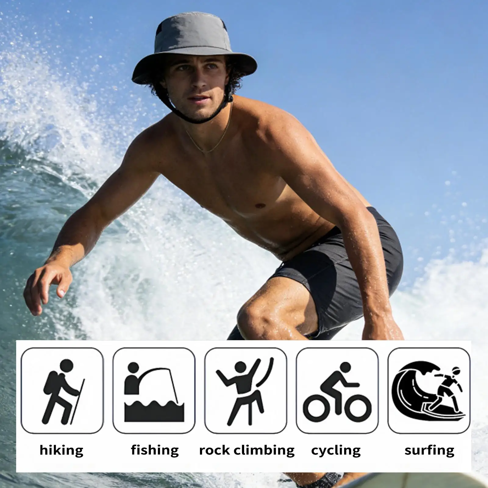 Verstellbare, atmungsaktive, abnehmbare Helmkappen, leichte Kopfschutzkappen für Erwachsene, Radfahren, Angeln, Surfen, Outdoor – Detail 8