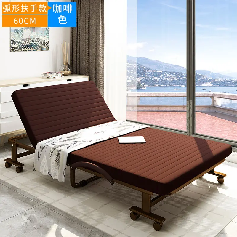 Yjq folding lunch break single bed office nap multi-functional home portable invisible bed reinforcement simple