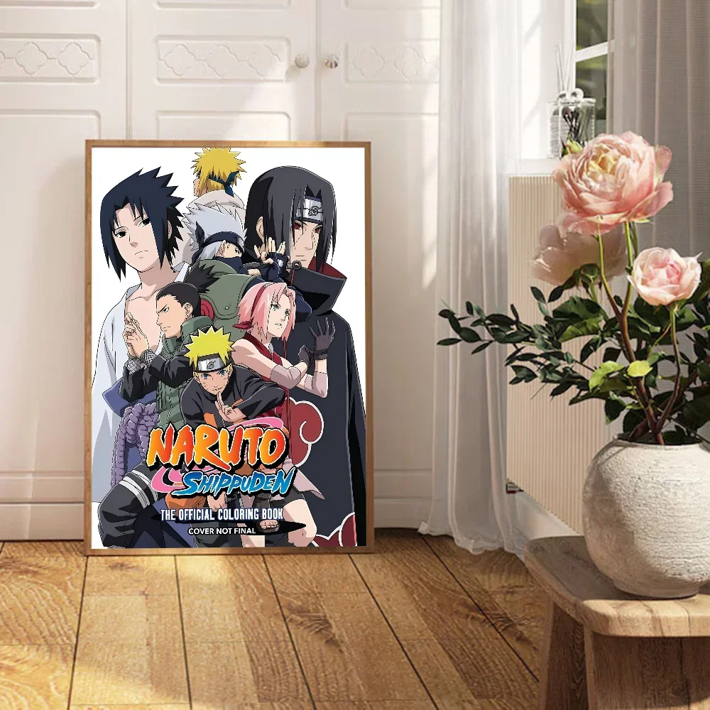 Naruto Hanging Picture Naruto Sasuke Poster Hanging Picture Children's Room Bedroom Mural Anime Inspirational Animation Mural