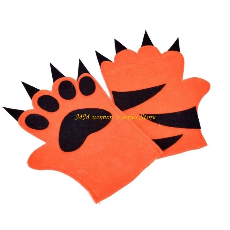 Q39c Kid Halloween Costume per animali con maschera animale coda animale e guanto per il cosplay