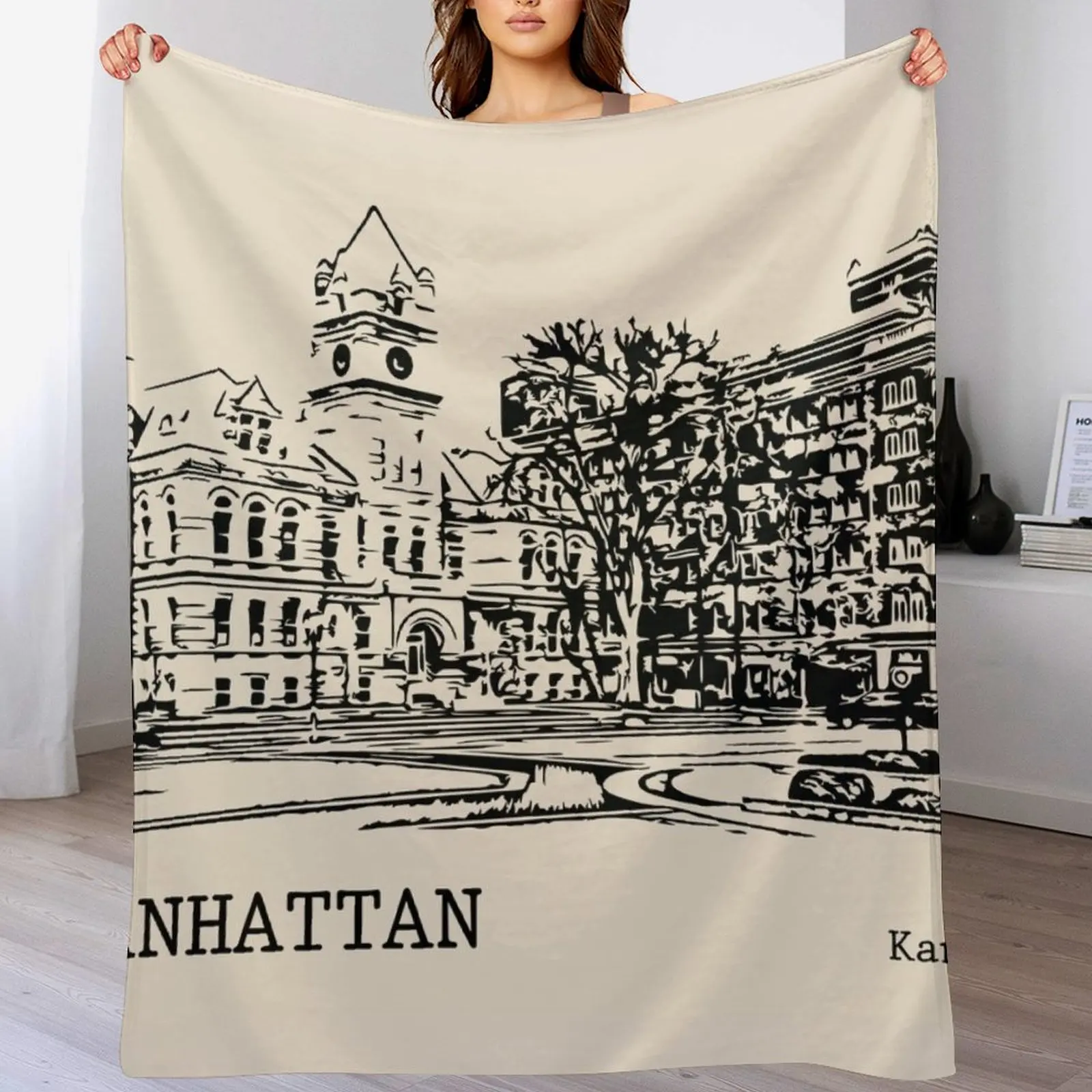 

Manhattan Kansas Throw Blanket christmas gifts for sofa Blankets For Baby for babies Blankets
