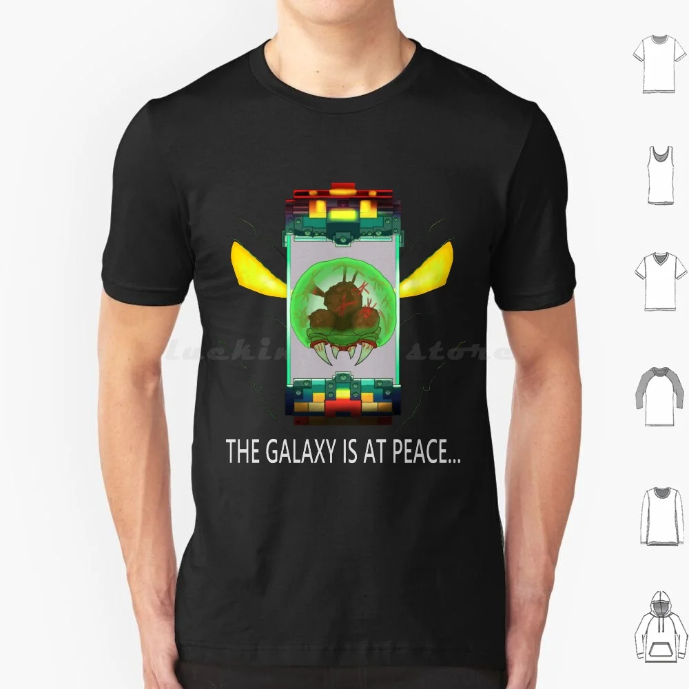 Metroid-The Galaxy Is At Peace T Shirt Big Size 100% Cotton Metroid Metroid Super Metroid Samus Snes Nes Retro Ridley Scifi