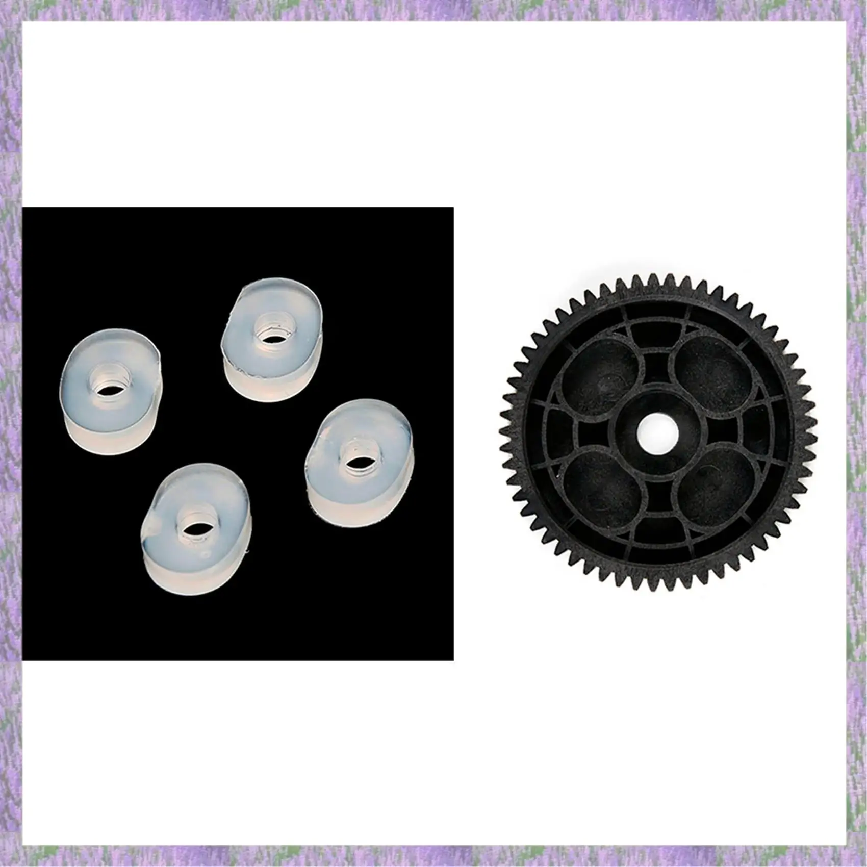 Eco-Friendly-5 Pcs Spur Gear 57 Tooth And Damper Bush Set For 1/5 HPI ROVAN ROFUN KM BAJA 5B Rc Car Parts,1 Pcs 66062 & 4 Pcs 65
