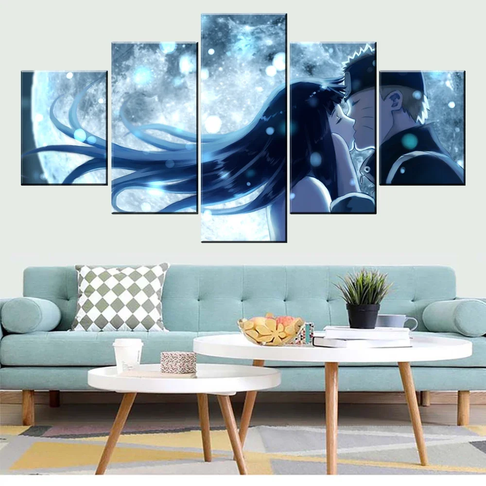 5pcs Japan Anime Pictures Posters Accessories Wall Art Caudros Home Decor Modular Canvas HD Printed Paintings Home Decoration
