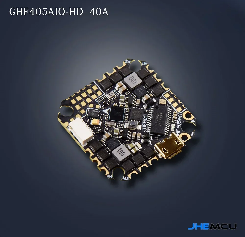 JHEMCU GHF405AIO-HD 40A F405 Kontroler lotu BLHELIS 40A 4w1 ESC 2-6S