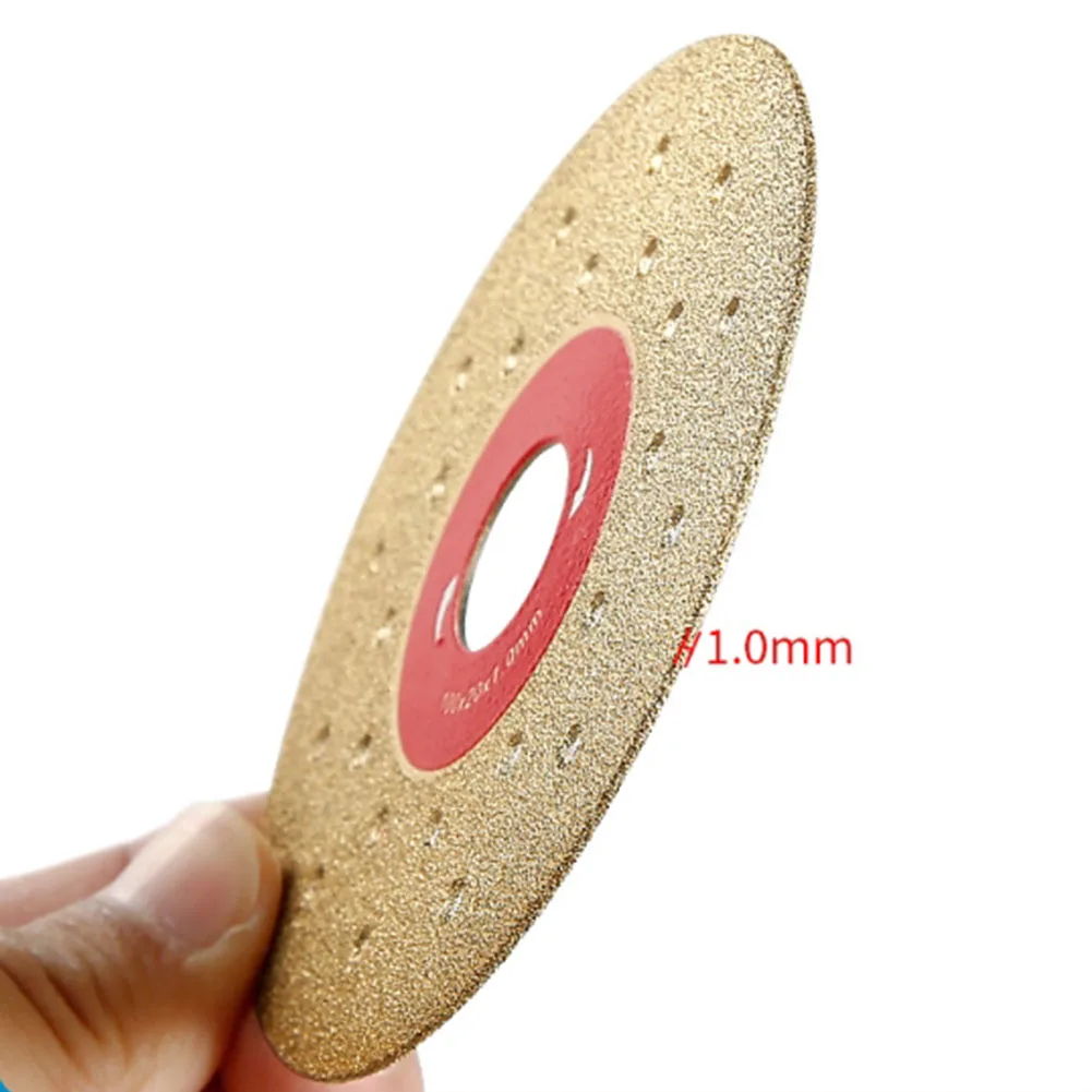 100mm Rock Slab 1mm Cutting Disc Saw Blade Grinding Disc Polishing Wet & Dry 4-lnch Porous Widened Cutting Blade For Chamfering