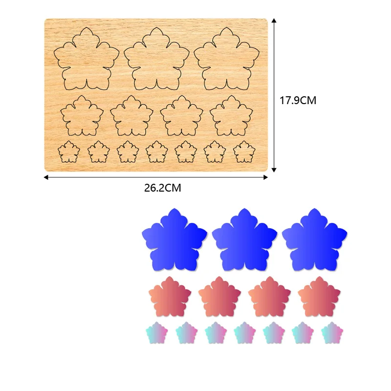 Flower Wooden Cutting Knife Die, Used with the Machine, SCS1072