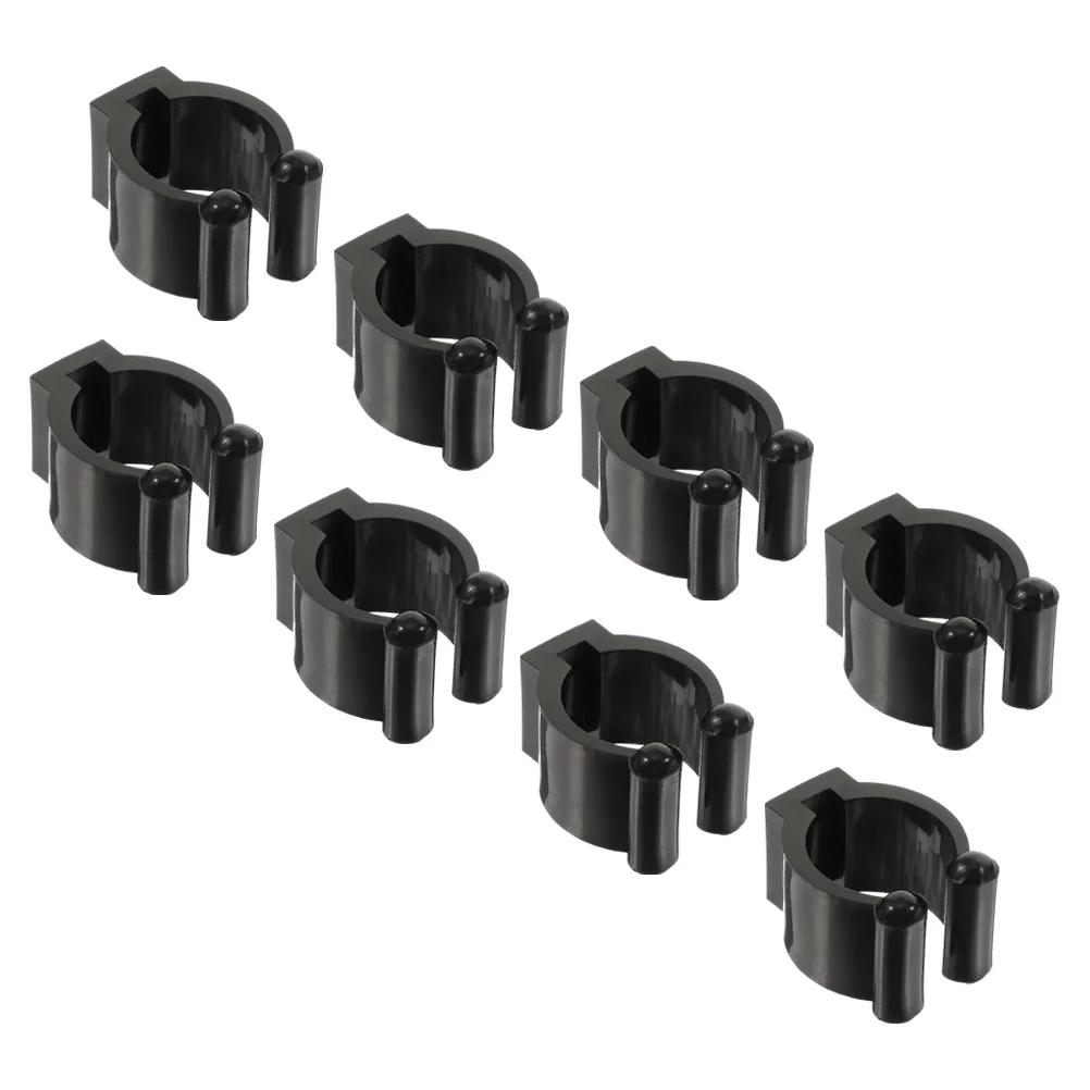 

8Pcs Wall Pole Holder Fishing Rod Clamp Simple Appearance Style Sturdy Material Ideal for Pool Cues and Fishing Rods