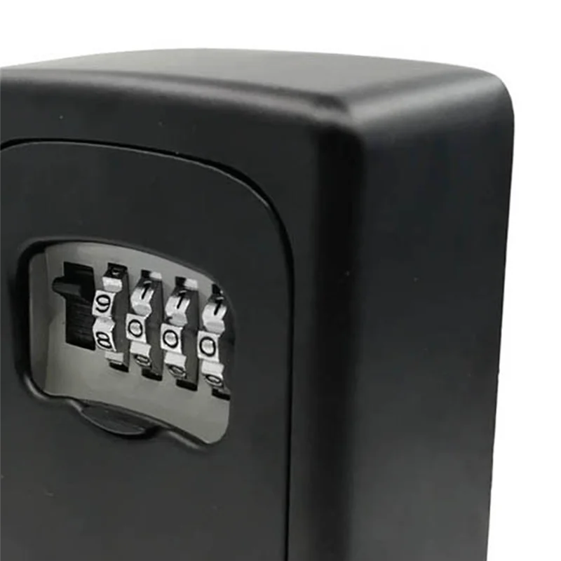 

AA76-Wall Mount Key Lock Box,4 Position Outdoor Combination Lock Box, House Keys, Key Safe Secure Storage Lock Box