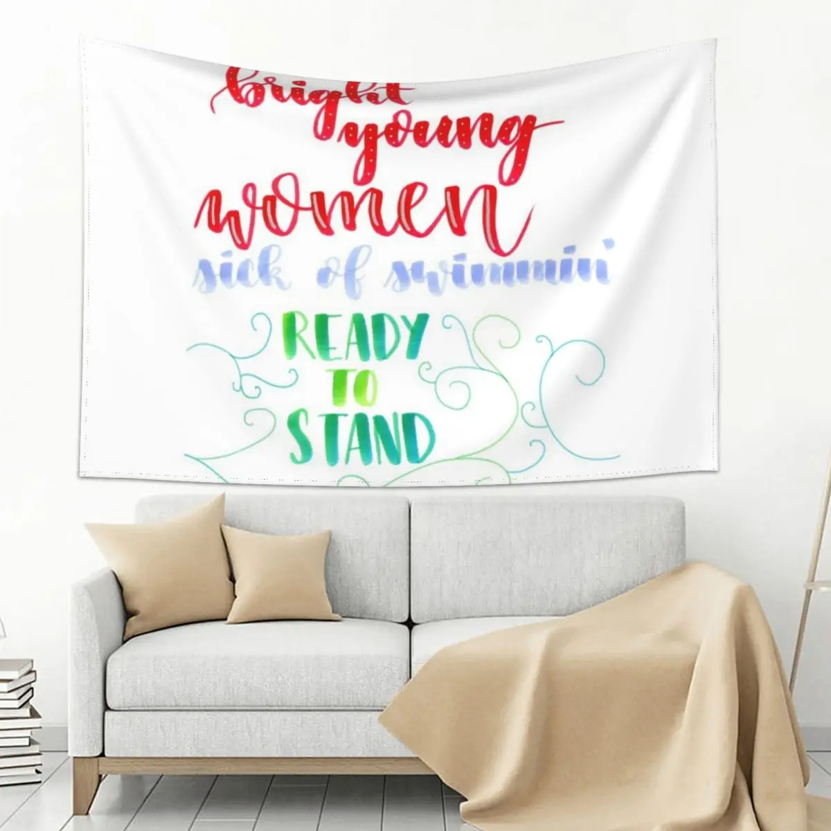 

Bright Young Women Tapestry