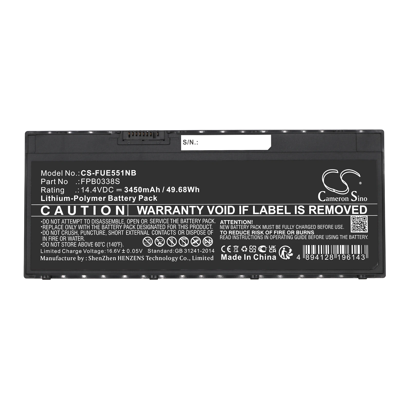 بطارية بديلة CS لـ Fujitsu Lifebook E4411 VFY E4411MF5AMN، Lifebook E4411 VFY E4411MF5C