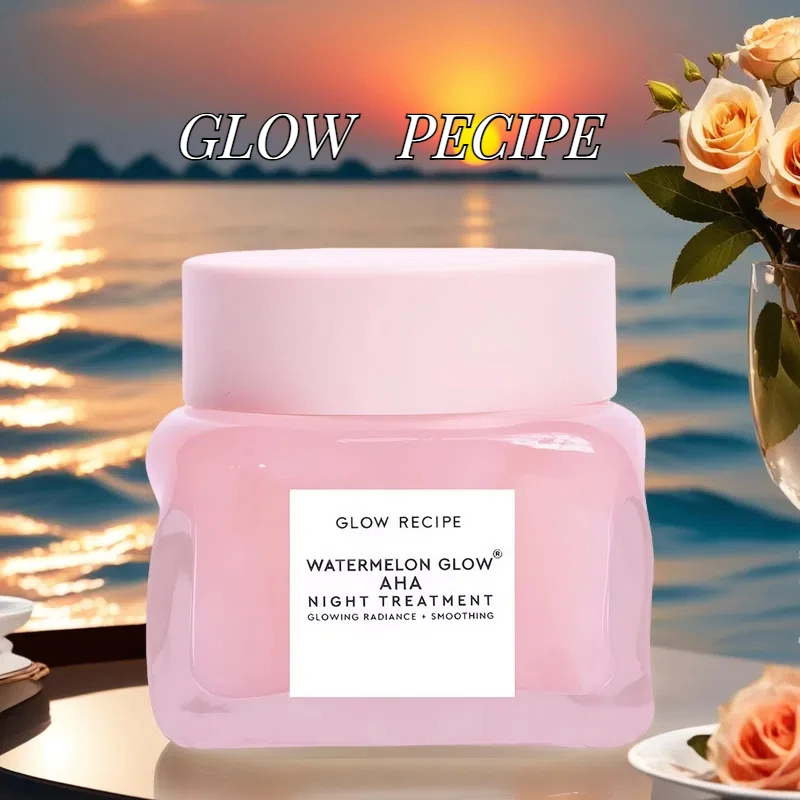 Glow Recipe Watermelon Glow Sleeping Mask - Exfoliating + Anti-Aging Overnight Face Mask w/ AHA, Hyaluronic Acid + Pumpkin Seed