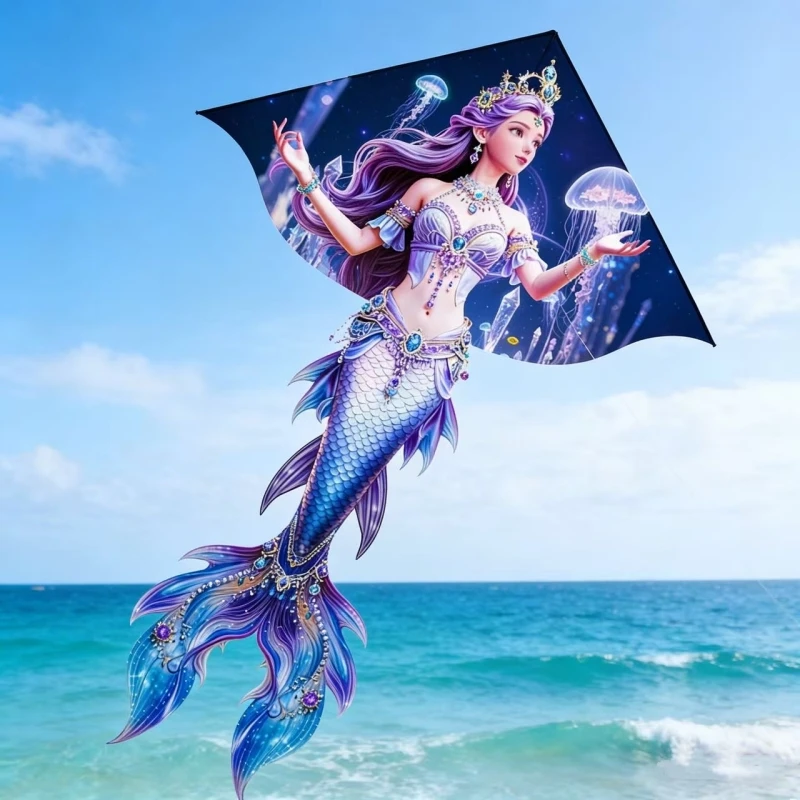 New Mermaid kite flying toy for adults kite outdoor game beach kite 3d kite nylon wind foil kites eagle volantines weifang kites