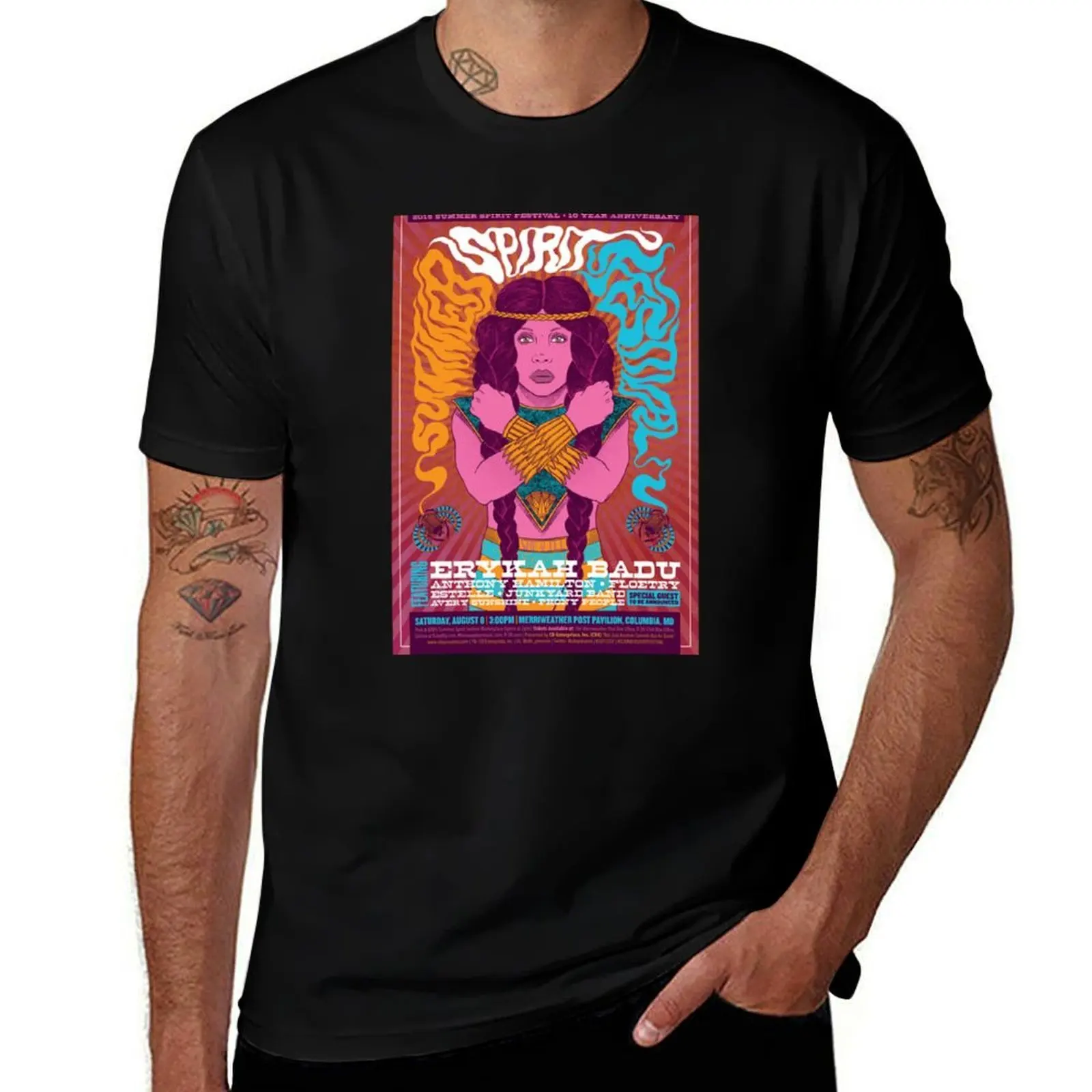 

Erykah Badu T-Shirt t shirt man luxury t shirts for man slim fit t shirt custom print T-Shirt