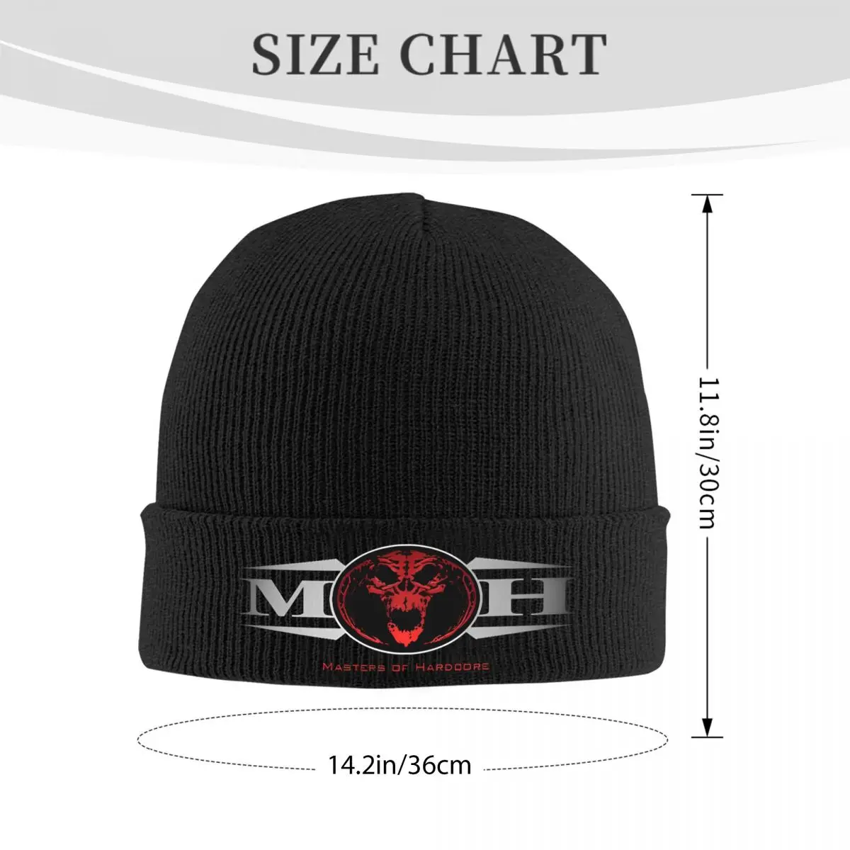 Masters Of Hardcore Knitted Hat Women's Men's Skullies Beanies Autumn Winter Hats Dutch Warm Caps