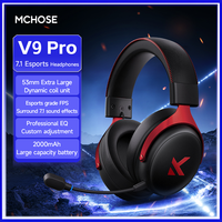 MCHOSE V9 Pro Wireless Gaming Headset Noise Canceling Mic Tri-Mode Wireless Bluetooth EQ Music Headphones PC PS5 PS4 Switch