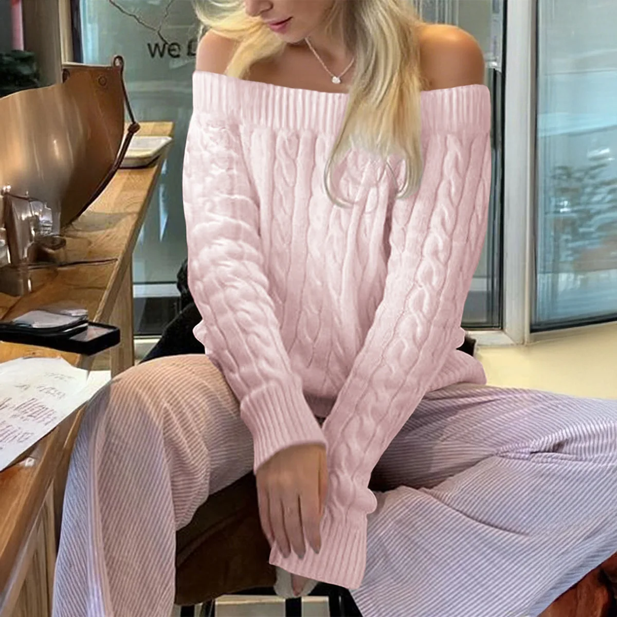 Sweaters Solid Color Long Sleeved Sweater for Autumn Women's Clothing 2025 Fashion Tops Women M