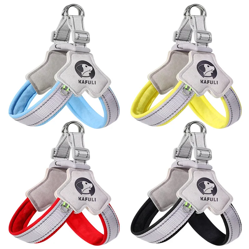 Reflective Pet Dog Harness for Small Medium Dogs Cat No Pull Vest Harnesses Puppy Chest Strap Pug Chihuahua Bulldog Supplies