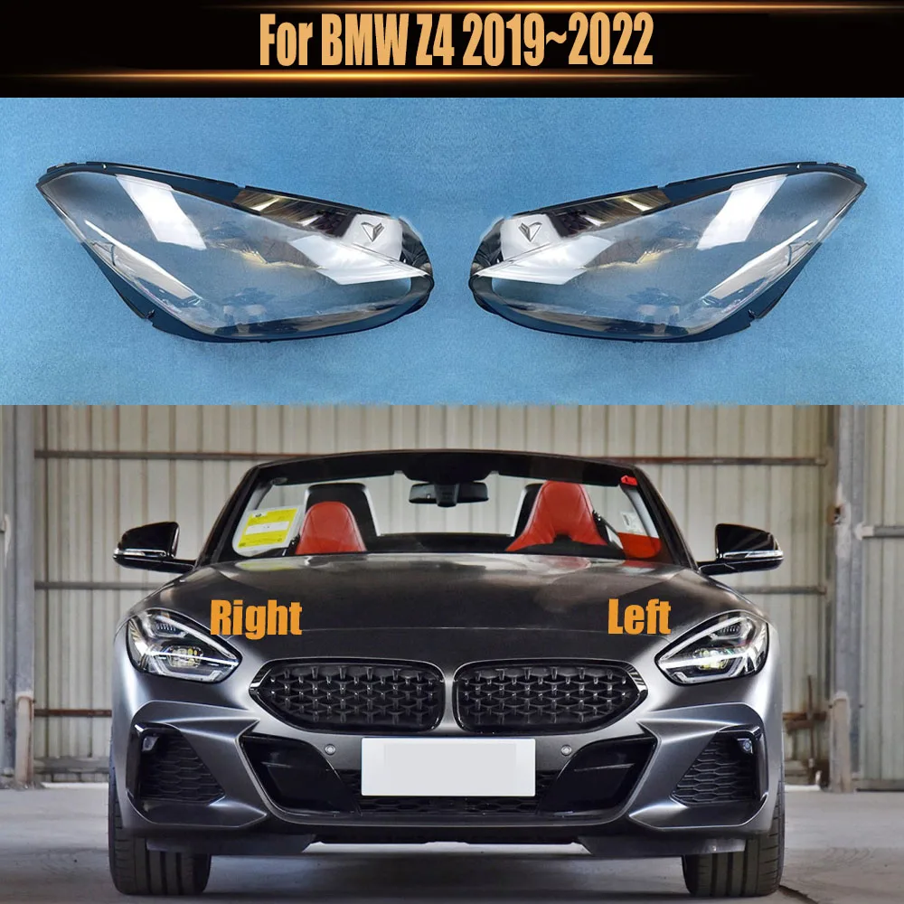 

Прозрачный Абажур для BMW Z4 2019 ~ 2022, налобный фонарь из плексигласа, замена оригинальных линз