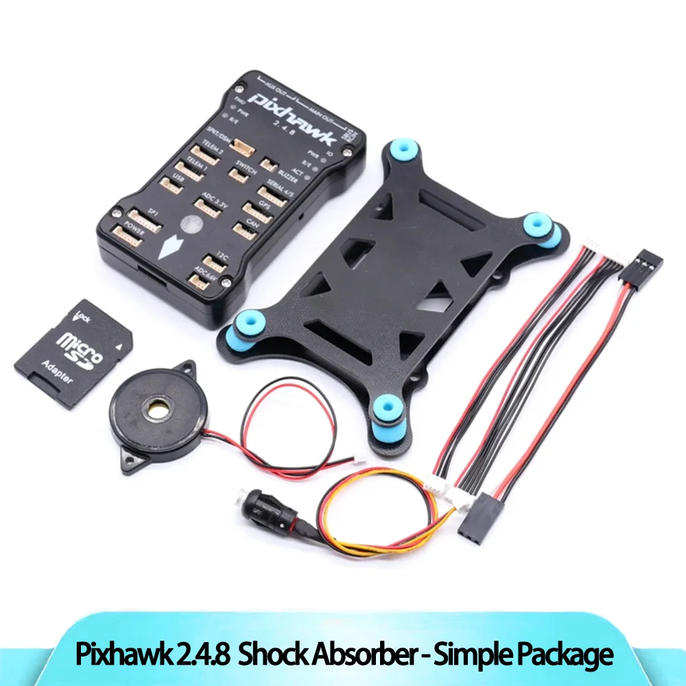 

B-CUBE PixHawk PX4 PIX 2.4.8 32 Bit Flight Controller +Shock Absorber+PPM+Safety Switch+Buzzer+PPM+I2C+4G SD