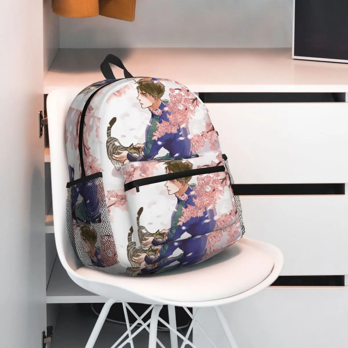 Haikyuu Manga Ushijima Wakatoshi حقيبة ظهر الطالب حقيبة مدرسية المشي لمسافات طويلة السفر Daypack للبنين بنات موضة حقيبة الكتب حقائب كتف #3