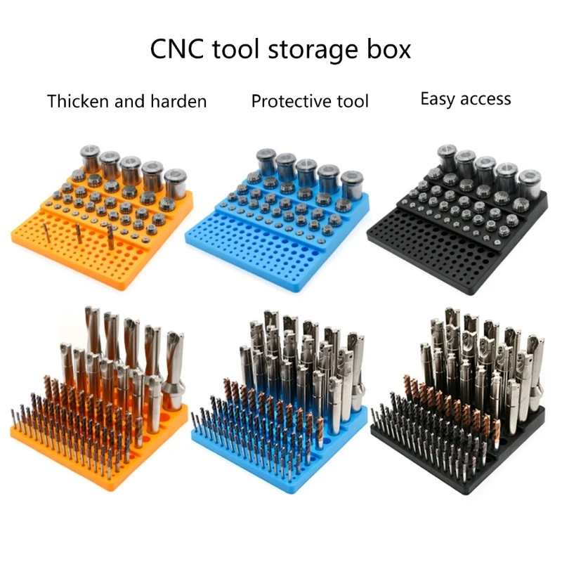 Imagem -02 - Grade Fresa Broca Caixa Armazenamento Organizadores Plástico para Ferramenta 432 mm G6da 131
