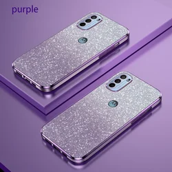 Gradient Glitter Phone Case For MOTOROLA Moto G14 G24 G54 G84 5G G73 G53 G23 G13 G82 G72 G62 G52 G42 G32 G31 G22 G60 G20 Cover