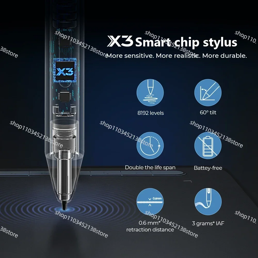 XP-PEN Artist 10 (2nd Gen) X3 Smart Chip Digital Pen Display Design Drawing Graphic Tablet With Screen