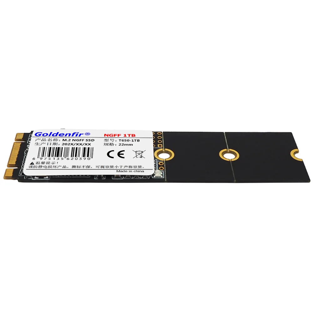 Goldenfir NGFF SSD 64GB 128GB 256GB Solid State Drive 2242 2260 2280 M.2 512GB 1TB SATA Protocol