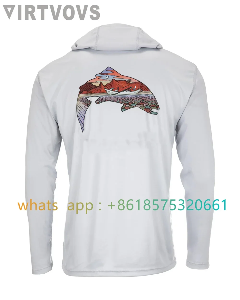 Camisas de pesca de manga larga para hombre, ropa deportiva con capucha, protección solar Uv, Upf, secado rápido, 2023