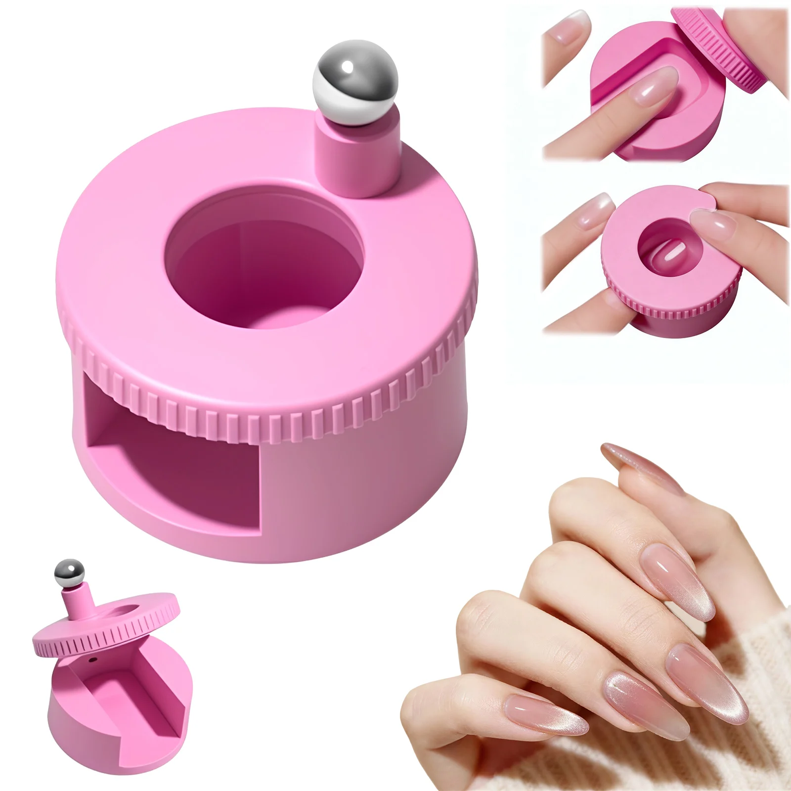 

Rotating Cat Eye Nail Magnet For Beginners Easily Create Glass Bead Effect Multifunctional Strong Automatic Nail Art Magnetic