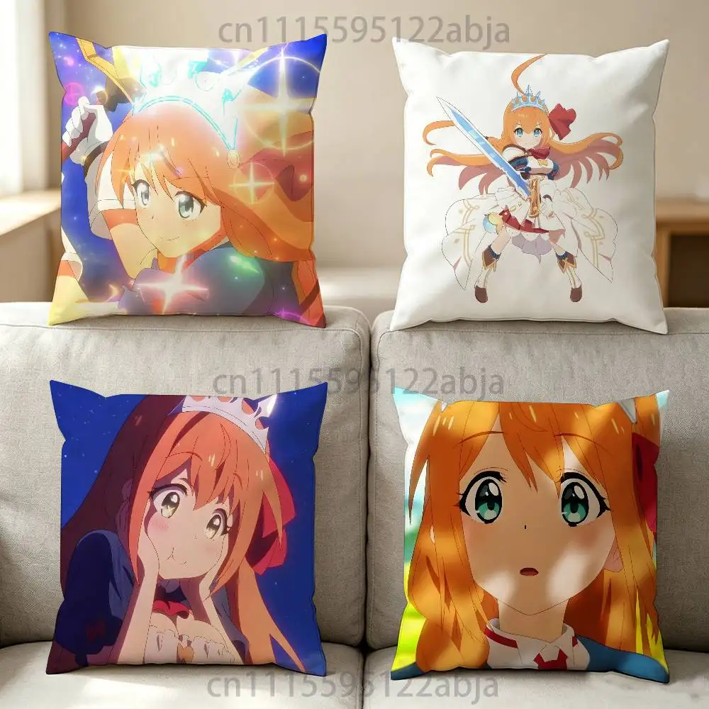 P-Princess Connect Re Dive Pecorine Throw Pillow Case Decoration Bed Custom Square Pillowcase Pad Cover