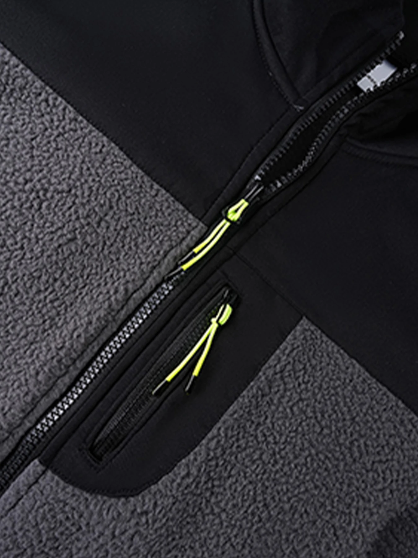 Men's Fleece-Lined Color-Blocked Stand-Collar Sports Jacket Two-Piece Set Drawstring Jogger Pants Casual Sportswear Versatile Set for Fitness, Walking, Commuting, and Home Use - view 6