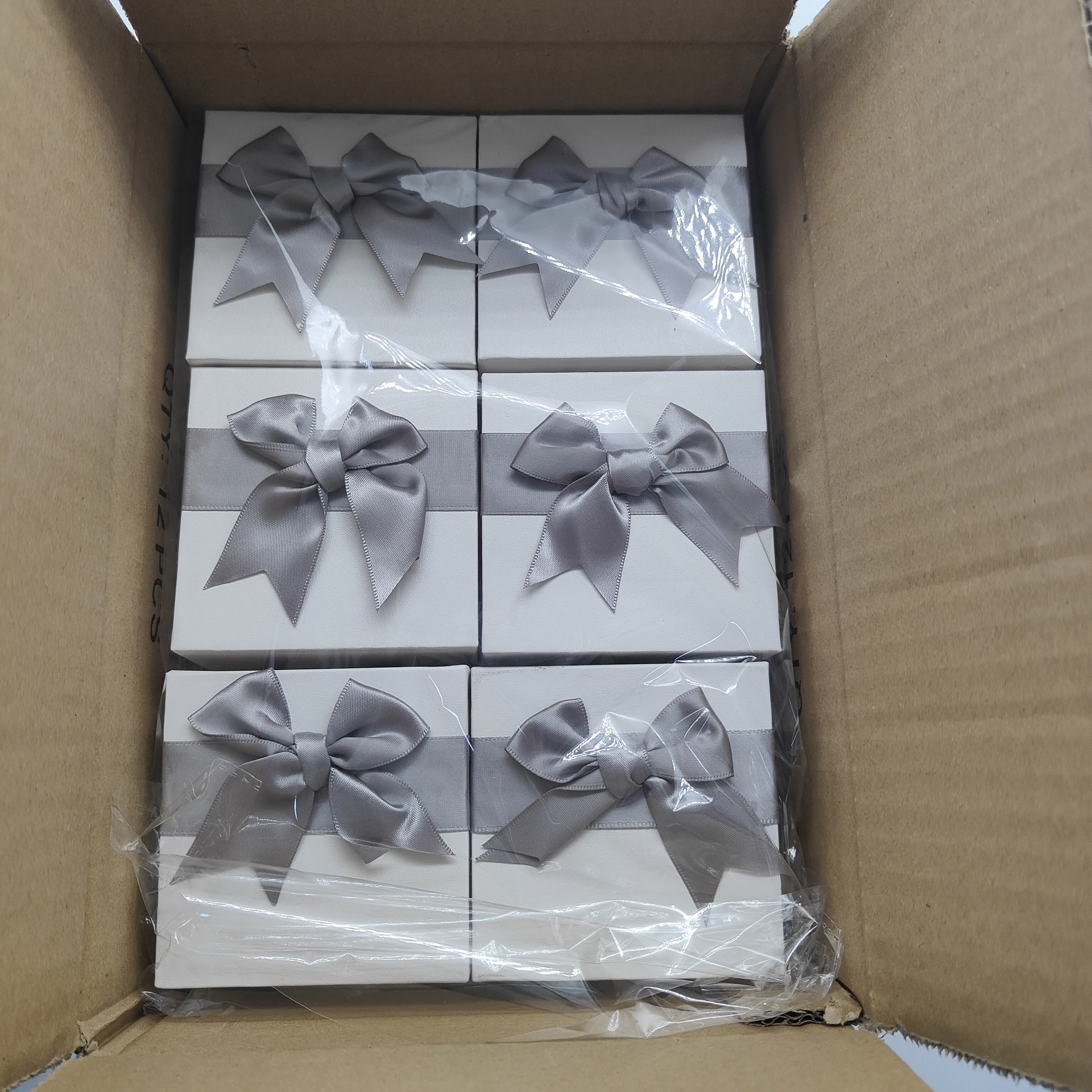 12Pcs/set Luxury Jewelry Packaging Paper Rigid Lid And Base Gft Box For Earrings And Ring 8.5*8..5*4.3cm