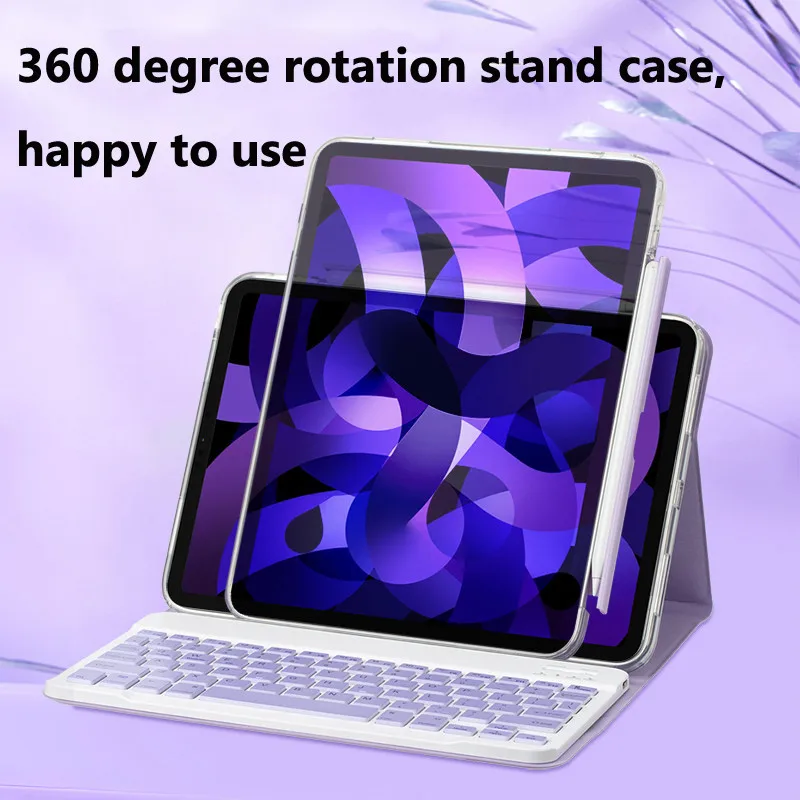 For IPad Pro 11 2022 2021 10.2 9th 8th 7th 10th 10.9 Pro 11 2020 2018 with Drawer Pen Holder Rotating Case Keyboard Magnetic