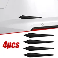 4pcs Car Body Protector Sticker Car Mirror Protection Strip Car Door Anti-collision Strip Sticker Auto Exterior Accessories