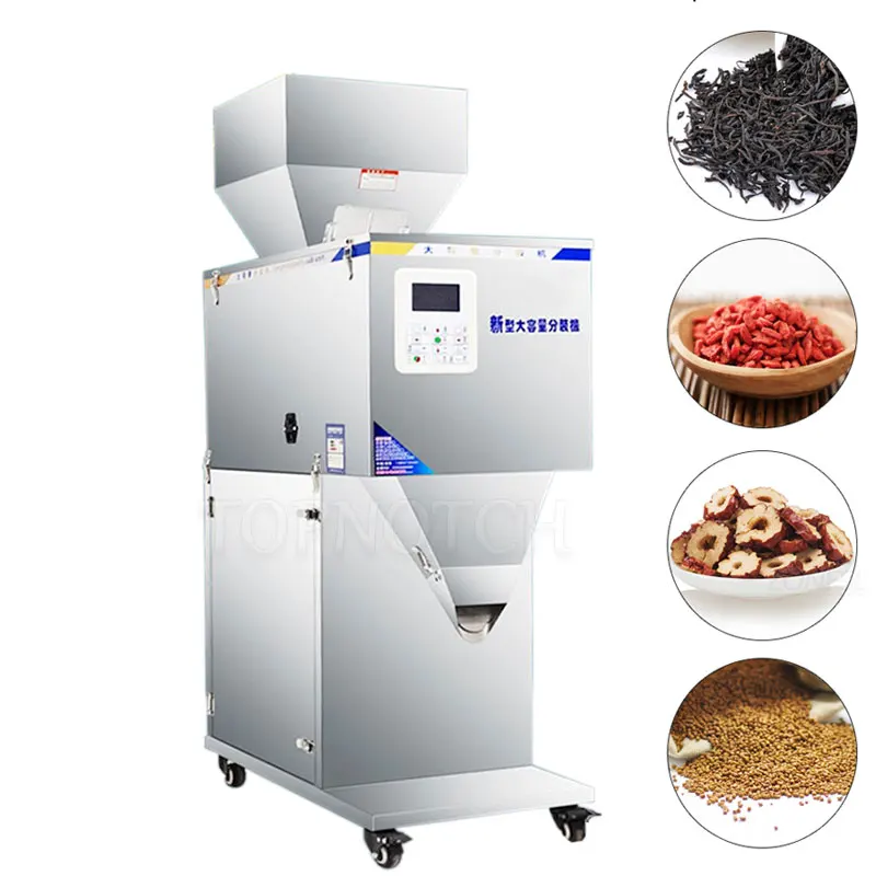 

Grain Flour Tea Beans Particl Powder Granule Square Hopper Weighing Filling Machine Small Pack Packing Machine