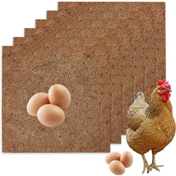 Chicken Nest Mat Pet Pasture, Premium Laying Hen Liners Box Coconut Fiber Pads Coop Bedding Washable Cleaner for Hen Laying Eggs