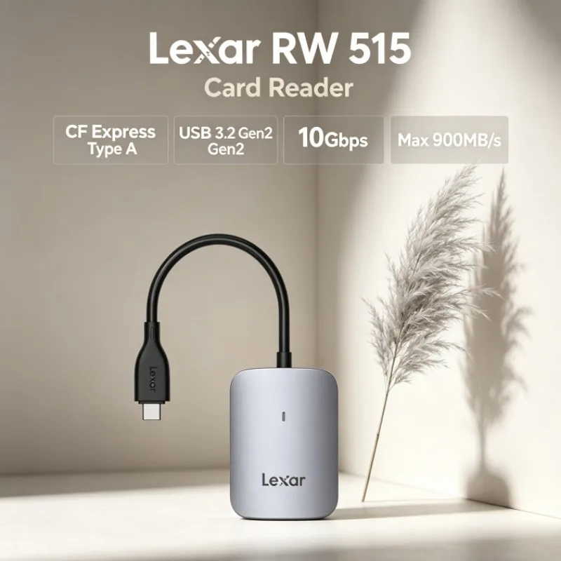Lexar RW515 CFexpress Type A Max 900MB/s USB Type-C Card Reader for Video Transfer