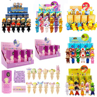 12pcs Set Blind Box Hippers Angel My Little Pony Mario Pikachu Harry Potters Car Desktop Decoration Minie Figure Model Toys