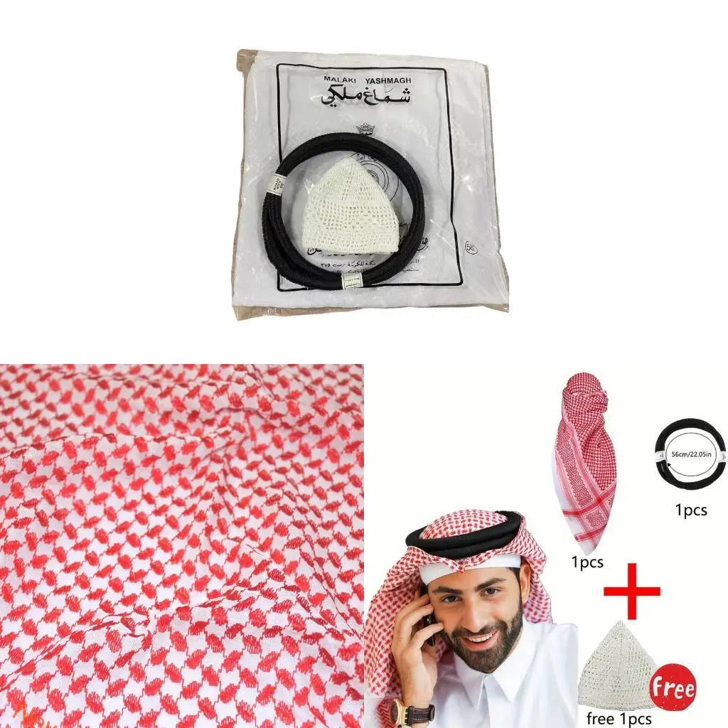 

Мужская повязка для волос в классическом арабском стиле, традиционный арабский головной убор для повседневного ношения и особых