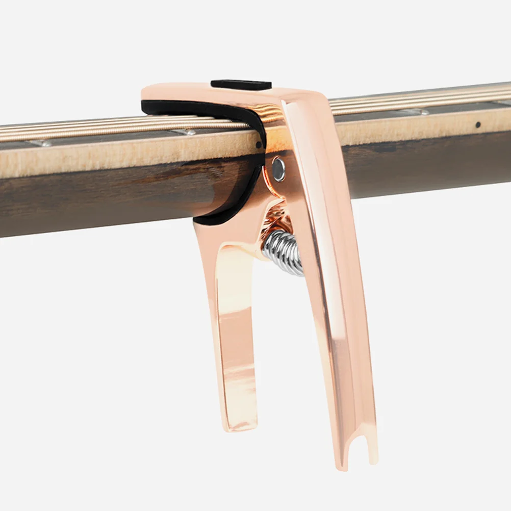 

Guitar Capo Rose Gold 3 Picks Soft Padding Built in Pin Puller Guitar Accessories Acoustic Ukulele Classical Tuner Clip Clamp