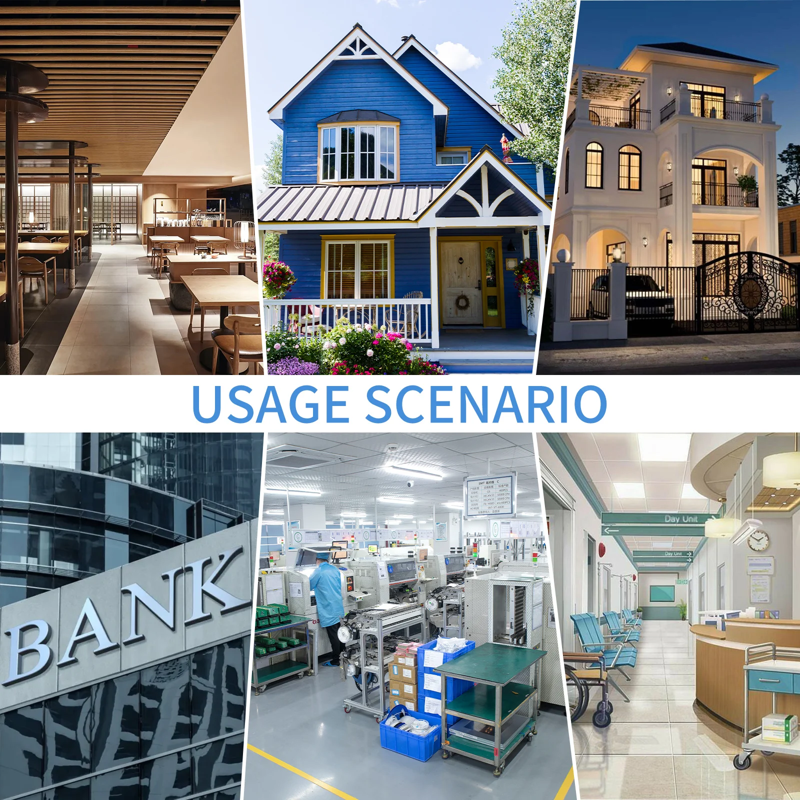 نظام اتصال داخلي جرس الباب اللاسلكي مع نطاق 1500 متر بطارية قابلة للشحن مقاومة للماء 3 مستويات حجم 20 نغمة للاستخدام المنزلي