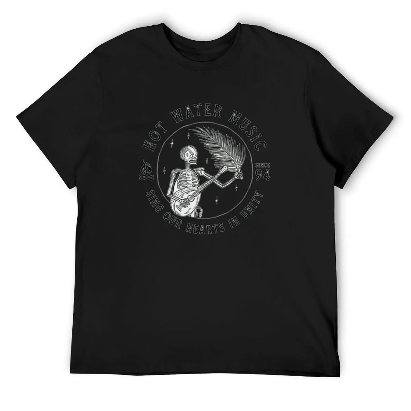 

Hot Water Music T-Shirt rapper graphic tees plus sizes custom shirt Men's cotton t-shirt