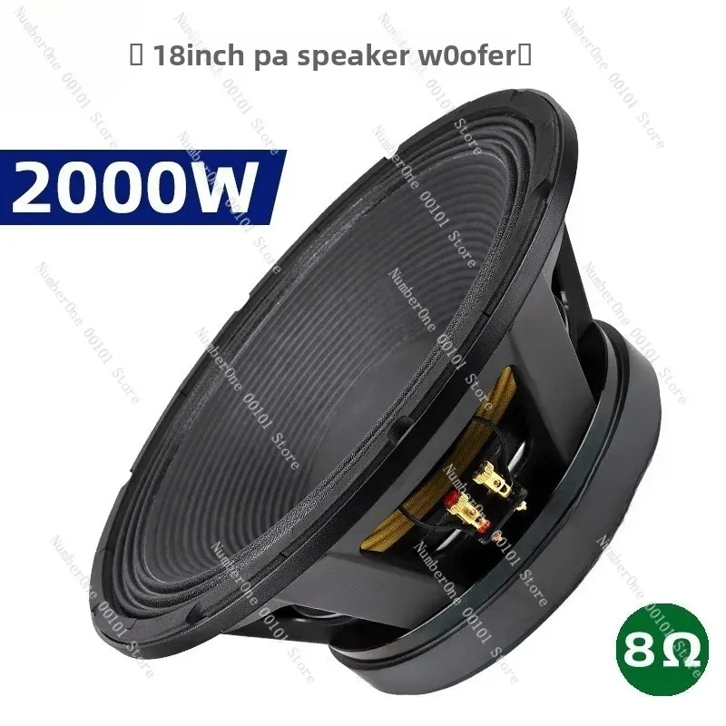 18 Inch Stage Subwoofer 2000W, Professional PA Car Speaker for Concert, Outdoor Event Sound System