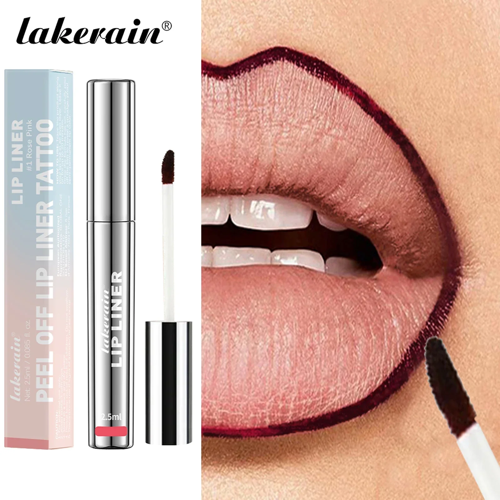 Highly Pigmented Lip Liner Tattoo Matte Peel Off Enhance Lips Lip Liner Lasting Lip Stain Waterproof Transfer-proof Lipstic